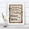 Vintage Card Post Box Personalised Wedding Sign