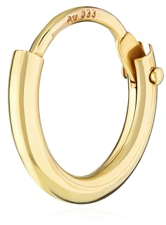 NKlaus Einzel HERREN Creole ECHT GOLD 333er 8 Karat Ohrring Ohrschmuck Ohrhänger 9 mm 3752