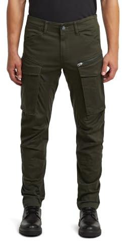 G-STAR Homme Rovic Zip 3D Regular Tapered Pants Pants, Noir (Asfalt D02190-5126-995), 33W / 32L