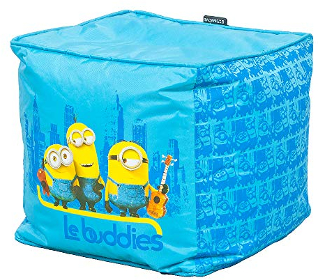 Hocker LE Buddies Minions 40x40cm blau Kinderhocker Sitzwürfel Kinderzimmer
