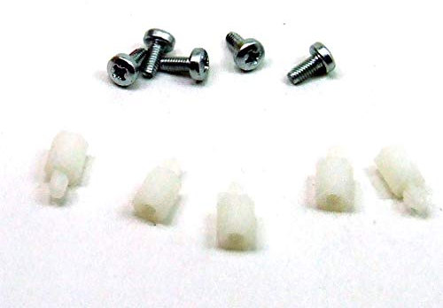 POPESQ® - 5 Pcs. x Standoff PCB 7mm M3-3mm with Screws White Plastic #A1987