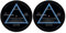 Pink Floyd 'Dark Side Of The Moon' Plattenspieler Slipmat Set (