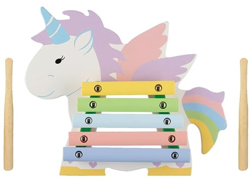 Unicorn Wooden Xylophone - Kids Musical Percussion Instruments for 1 Year Olds, Toddler - Montessori Baby Musical Toys for Birthday, Christmas - Early Development & Activity Toys by Orange Tree Toys