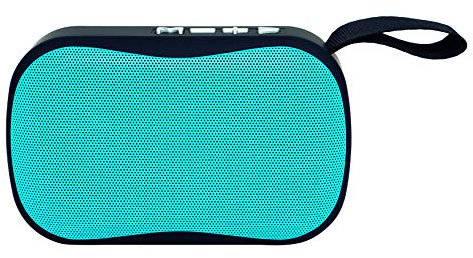 ELBE ALT-A30-BT - Altavoz Bluetooth Mini con Función Manos Libros, Altavoz Compacto, Radio Autoscan, USB Micro SD, Batería Litio Recargable 300 Mah, Color Azul