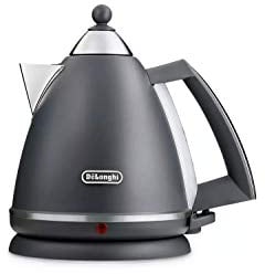 De'Longhi Argento Silva KBX3016.GY Kettle with 1.7L Capacity, 360 Swivel Base & cord storage, Grey
