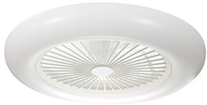 BEL AIR HOME - Ventilador Plafón RAKI Led - Motor DC Con Luz LED 80W - Mando a Distancia - Eficiente Ventilación de 6 Velocidades para Verano y Plafón LED para Invierno (BLANCO)