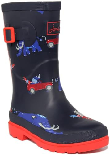 Joules Welly Print, Stivali, Navy, 33 EU