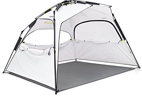 Veer Family Basecamp Pop-Up-Zelt | Premium-Strandzelt oder Camping-Unterstand für Erwachsene und Kinder | Wasserabweisende UPF50 Schutzbeschichtung | Tragbar mit einfachem Auf- und Abbau