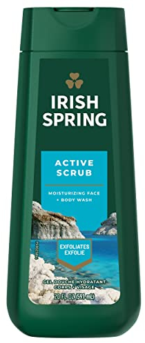 Irish Spring Active Scrub Body Wash for Men, 591 mL