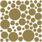 PREMYO 60 Punkte Wandsticker Kinderzimmer Mädchen Jungen - Wandtattoo - Wandaufkleber Selbstklebend Gold