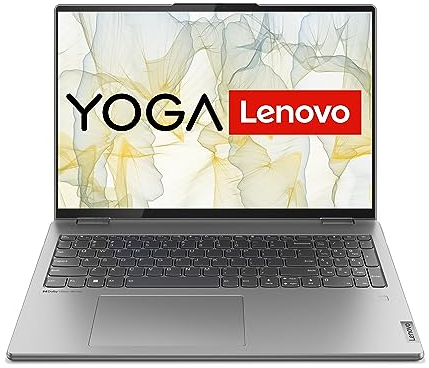 Lenovo Yoga 7i Convertible Laptop | 16 2.5K Touch Display | Intel Core i7-1260P | 16 GB RAM | 1 TB SSD | Intel Iris Xe Grafik | Win11 Home | QWERTZ | grau | inkl. Pen | 3 Monate Premium Care