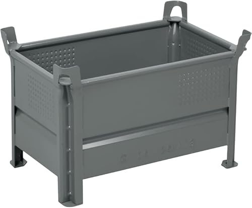 Heson 1505-03-01 Transportbehälter 1505, Grau, 1200mm x 800mm x 600mm
