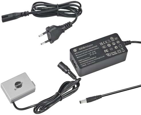 DSTE ACK-E5 AC Netzteil DR-E5 Dummy-Akku Kit Kompatibel für Canon LP-E5,EOS 450D 500D 1000D,Kiss F X2 X3,Rebel XS XSi T1i Digital Kamera