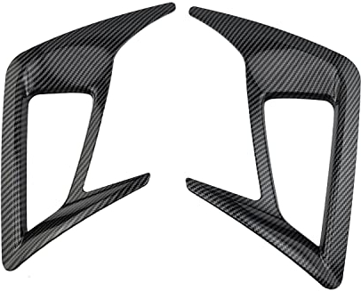 Automobilzubehör 2Pcs Carbon Fiber Nebelschlussleuchte Lampenrahmen Abdeckung Trim for Ford Focus Hatchback MK4