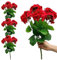 4 Pcs De Flores Falsas Plantas Al Aire Libre Falsas Flores Artificiales Geranios Falsos Para Exteriores Plantas De Geranio De 14 Pulgadas Flores De Seda Resistente A Los Rayos UV DecoracióN Del Hogar