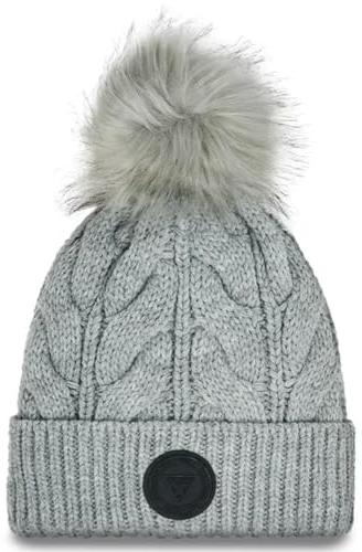 GUESS Strickmütze mit Bommel AW9959WOL01 LGY, grau, L