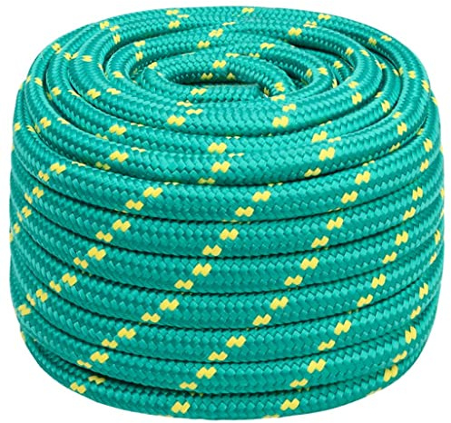 vidaXL Bootsseil Grün 20 mm 25 m Polypropylen