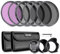 NEEWER Kit de Filtro de Lente ND de 40,5 mm: UV, CPL, FLD, ND2, ND4, ND8, Parasol y Tapa de Lente Compatible con cámaras réflex Digitales Canon, Nikon, Sony, Panasonic, con Lente de 40,5 mm