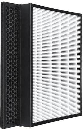 wkstore 2er Ersatzfilter-Set für Philips Luftreiniger AC3256, AC3259, AC4550, AC4558 | HEPA + Aktivkohlefilter | Ersetzt den Original-Filter FY3433/10, FY3432/10