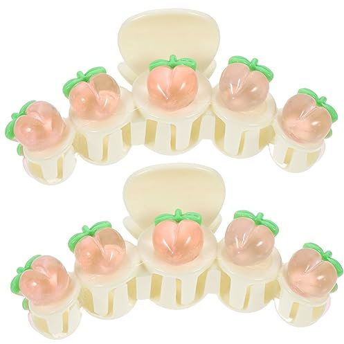 Mikinona 2pièces Pince à Cheveux Lot De Design Sucré Et Élégant Pince Crabe Pour Femmes Idéale Pour Coiffer Et Maintenir Les Cheveux Pendant Le Bain Maquillage