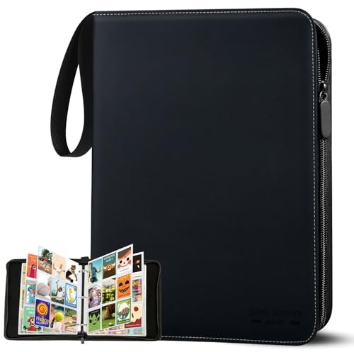 Sammelkarten Album Groß,40pcs Seiten 720 Karten Kapazität Sammelalbum Karten, Sammelmappe Ordner Buch Mappe für Spielkarten,Sportkarten,Als Geschenk Karten Heft für Jungen Mädchen Sammler