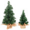 JINXIAN 2 Piezas áRbol de Navidad Artificial 20 cm 30 cm de PVC Arbol de Navidad Pequeño con Base de Yute áRbol de Navidad en Miniatura para Decoracion Arbol de Navidad Mini