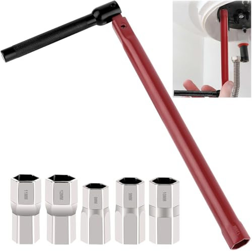 LINYIJOY Standhahnmutterschlüssel 8-12mm Armaturenschlüssel Standhahnschlüssel Wasserhahn Montagewerkzeug, Standhahn Mutternschlüssel Standhahnschlüssel Universalwerkzeug für Wasserhahn Werkzeug