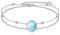 POPLYKE Larimar-Armband Für Frauen Sterling Silber Oval Armband Larimar Schmuck Geschenk Für Frauen (larimar-oval)