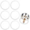6 juntas tóricas, sello de goma transparente para fregadero de cocina, sello de tapón de baño de baño, juntas tóricas de goma para reemplazo de tapón de fregadero