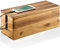 TIDITA Acacia Wood Cable Management Box Round Edge - 16 L Wooden Cable Organizer Box for Electrical Hiding Cord Management - Power Strip Hider Cable Storage Box for Office, Router Wires, Under Desk