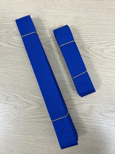 MARTIAL ARTS BELTS Kids & adults, KARATE, TAEKWONDO, JUDO, KICKBOXING, BELTS 150cm & 280cm (Blue, 280cm)