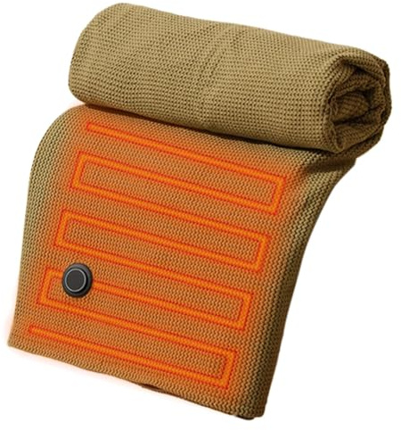 Heizdecke für Damen 3 Heizstufen Schnelles Aufheizen Tragbar Wärmend | Elektrische Poncho-Decke für Damen Herren Erwachsene kaltes Wetter Zuhause Büro Reise Auto Camping Sofa Bett