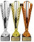 pokal-fabrik.de - Pokale 3er Set mit Gravur Wunschtext groß in Gold, Silber & Bronze - personalisiertes Geschenk - 36,5 cm inkl. Marmorsockel - Geschenk-Trophäe | Pokal kinderpokal