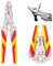 Spellacavi Elettrici Spelafili Elettricista Pinza Crimpatrice Pinza Universale Tipo Forte Cromata Pinza Universale Spelacavi Pinza Spelafili Elettricista Spelafili Elettricista Giallo (Rouge)