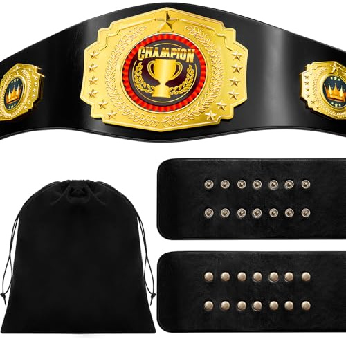 Wiwiqing 130 cm großer Championship-Gürtel für Erwachsene, großer Champion-Trophäengürtel, Leder, Wrestling-Titelgürtel für schwere Auszeichnungen, Sport, Preise und Veranstaltungen, Geschenk