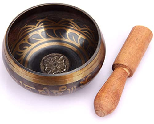 GYBBHia Tazón de Canto Juego de tazón de Canto Meditación Buda Buddha Tazón de Yoga Práctica Tazón Tazón de Cobre