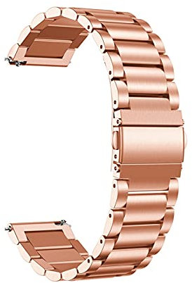 NASUNJIA Stainless Steel Strap Compatible With Fossil GEN 6 44mm GEN6 Metal Band Compatible With Fossil GEN 5E 44mm/GEN 5 LTE 45mm Smartwatch Watchband Bracelet(Rose gold)