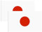 Bandera de Japón, Bandera 90cm x 150cm, Bandera Grande con Trabilla para Mástil y Cordones para Sujetar, Bandera Ligera, Bandera para Deportes, Fútbol, Edificios, (Japón 2ud)