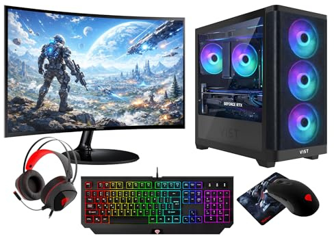 VIST PC Gaming Ryzen 7 7700 - RAM 32GB - RTX 5060 - SSD 1TB M.2 - LCD 27 - W11 Pro