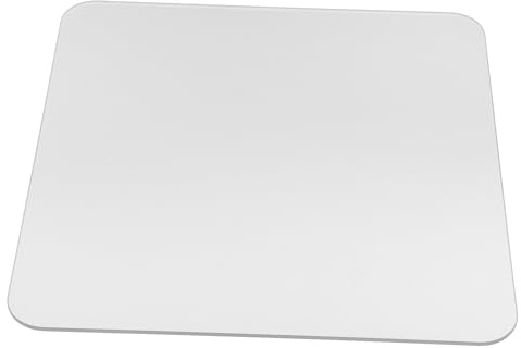 Hemobllo Transparentes Glas Mauspad für Gaming und Büro Gehärtetes Glas rutschfest Einfaches und Großzügiges Design Komfortables Schreibtisch Mauspad zur Steigerung der Arbeitseffizienz