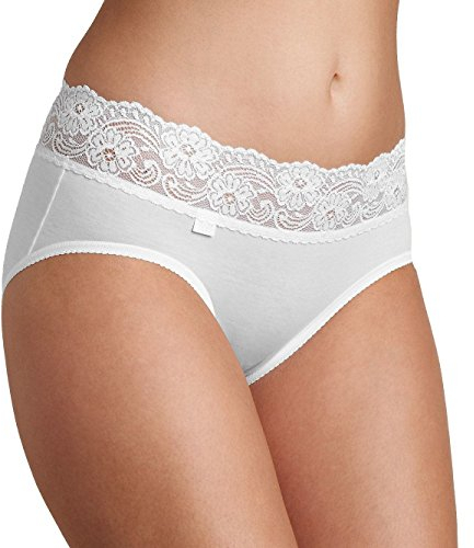 Sloggi Damen Romance Midi Slip, Weiß, 48 EU