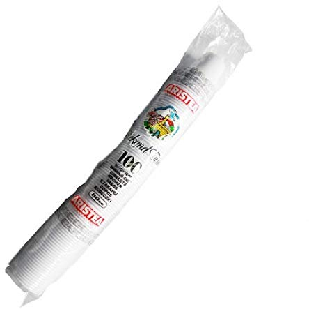 Aristea, Bicchieri Bianchi 80 ml, Pacco da 100
