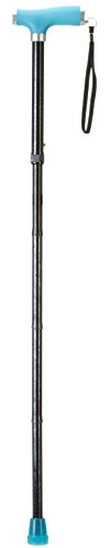 Drive Devilbiss Glow and Go Folding Walking Stick with Silicone Grip in Tye Dye