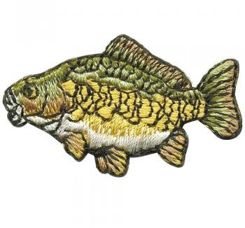 Aufnäher - Fisch - 02102 - Gr. ca. 2 x 5 cm - Patches Stick Applikation