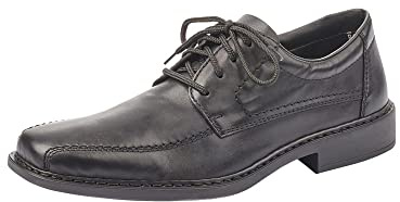 Rieker B0812 Herren Derby Schnürhalbschuhe, Schwarz (Nero 01), 46 EU, Extra weit