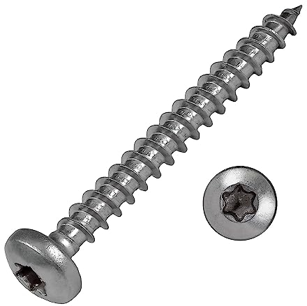 Meisterling TerrassenSchrauben 8 x 140 mm Edelstahl/INOX gehärtet