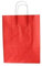Papiertragetaschen mit Kordel weiß Farbe: ROT/Koralle 26 + 12 x 35 cm (350 Stück)