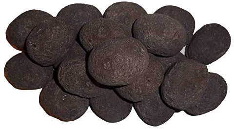 30 Gas Fire Replacement Ceramic Pebbles Replacements/Bio Fuels/Ceramic/Boxed (BROWN)