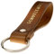 ELBERCRAFT® Schlüsselanhänger Leder SCHUTZENGEL Geschenk für Frauen oder Männer pflanzlich gegerbt braun mit gravur gold 12 cm made in Germany Leather Keychain