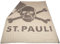 FC St. Pauli Decke Wolldecke Tagesdecke Kuscheldecke Totenkopf Grau